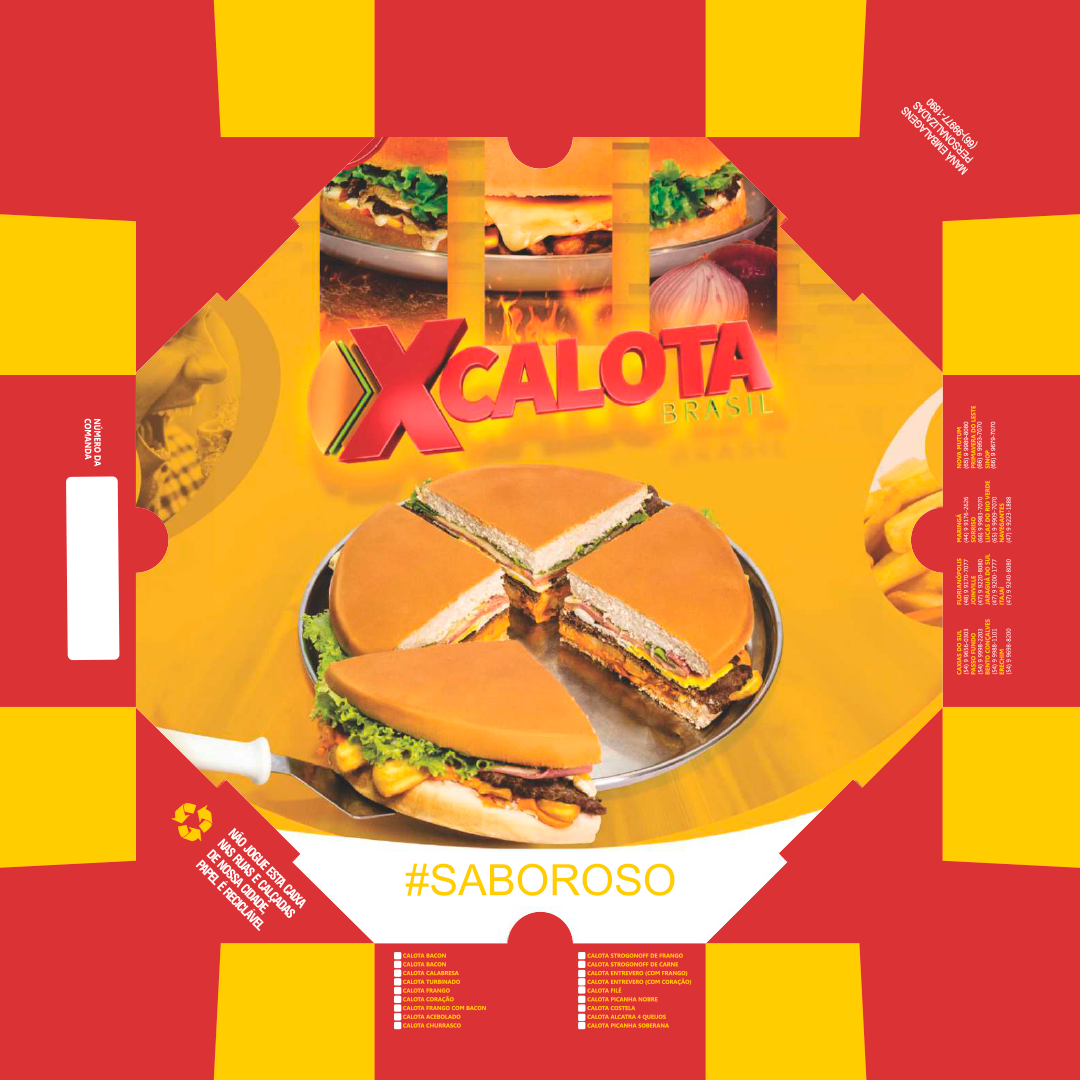 Layout de embalagem personalizada — X Calota Brasil