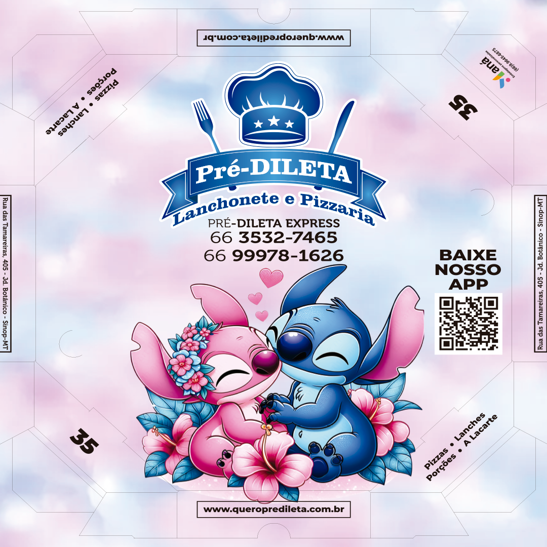 Layout de embalagem personalizada — Pré-Dileta